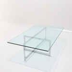 LC RECTANGULAR COFFEE TABLE IN GLASS