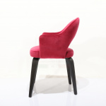 ESSE CHAIR WITH ARMRESTS-WOODEN LEGS