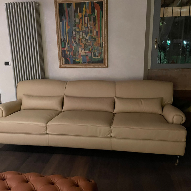 Sofá deslizante de piel Santorini