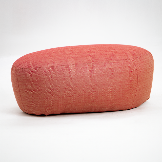 Red outdoor pouf ottoman discount