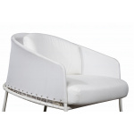 Armchair Smile with metal frame and fabric covering