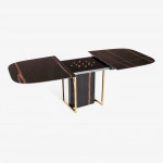 COLORADO EXTENSIBLE TABLE WITH BARREL SHAPED TOP