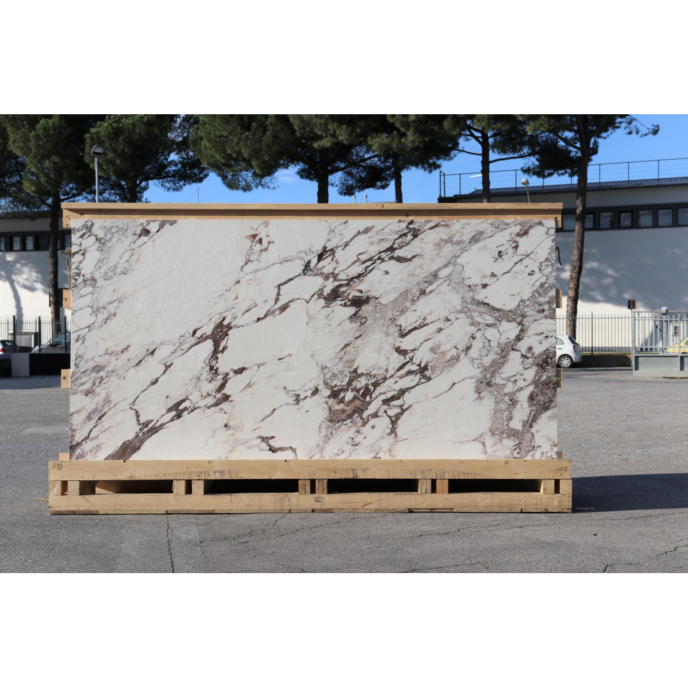 Ceramic slab with Capraia marble effect