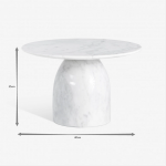 MUSHROOM Table basse en marbre