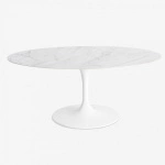 WING ROUND OR OVAL TABLE WITH CERAMIC TOP