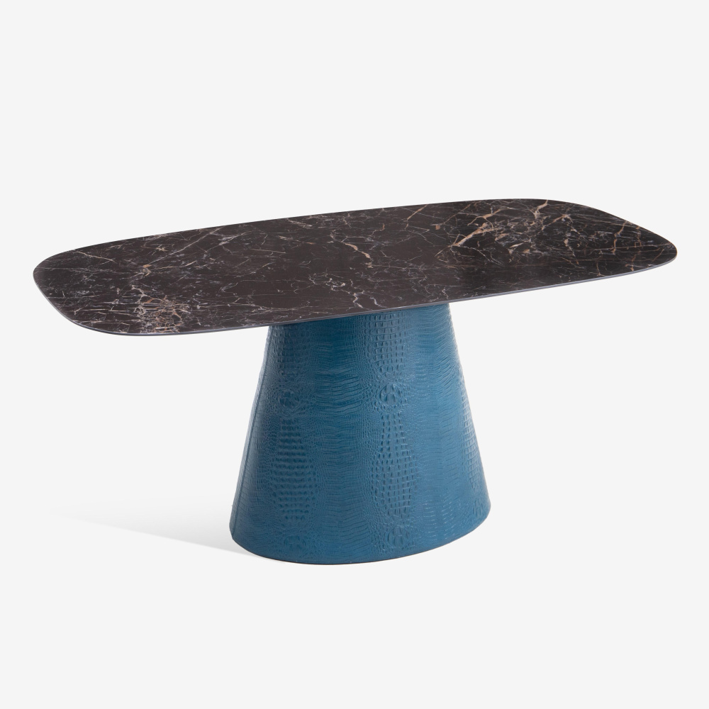 BEATRICE TABLE WITH LEATHER BASE - IBFOR - Your design shop