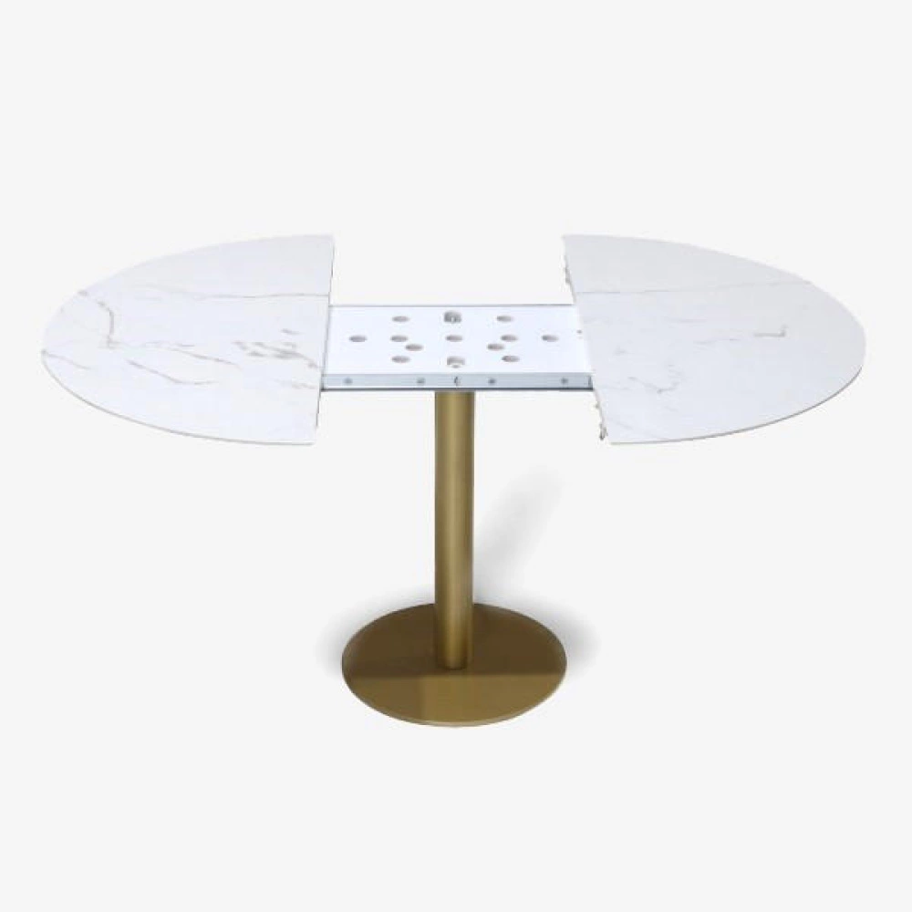 NIZZA ROUND EXTENDABLE TABLE IN CERAMIC