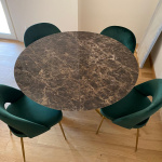 INTRECCIO ROUND OR OVAL EXTENDABLE TABLE