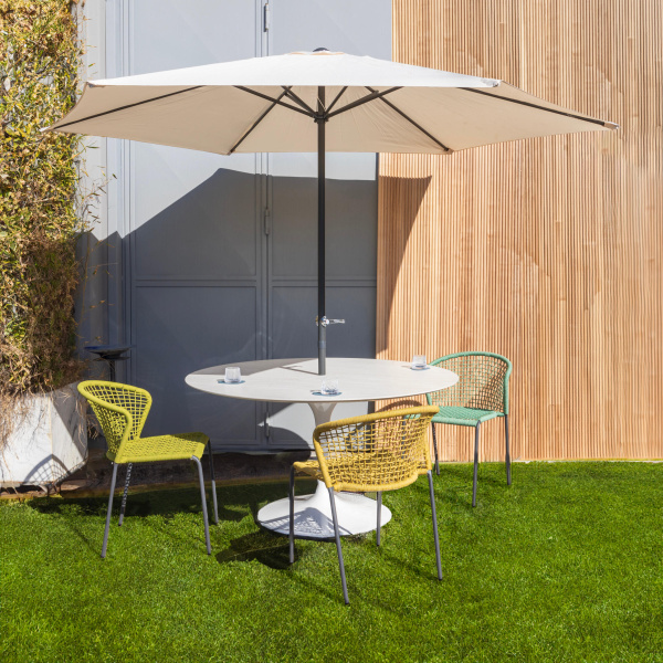 WING OUTDOOR TABLE WITH PARASOL