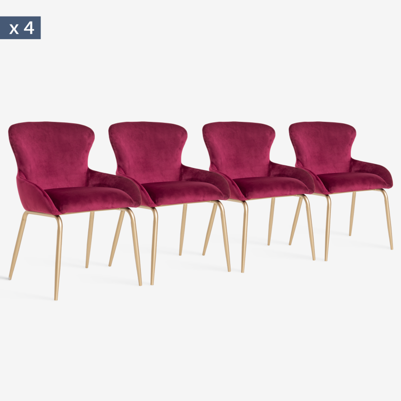 SET ROSE-STÜHLE X 4 - IBFOR