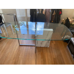 ARIZONA TABLE WITH GLASS BARREL-SHAPED TOP