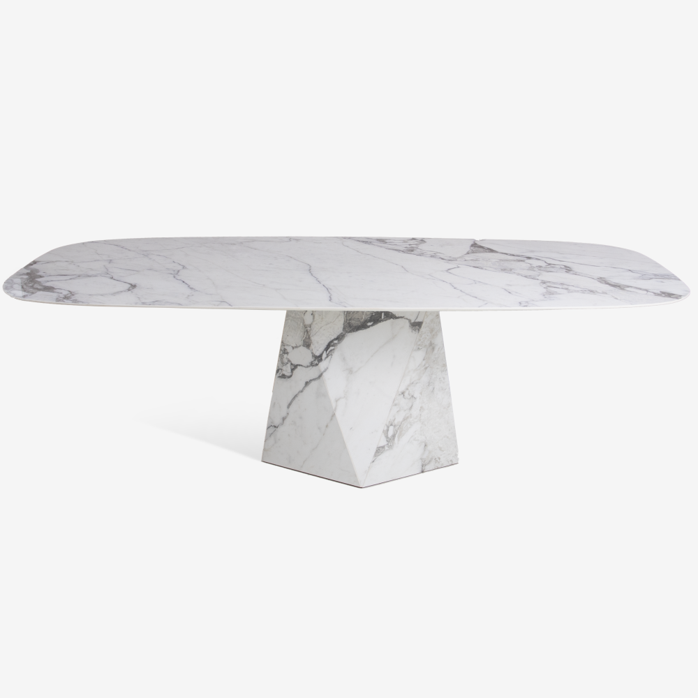 DIAMOND BARREL-SHAPED CERAMIC TABLE 
