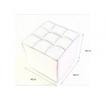 CUBO POUF WITH BUTTONS