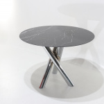 INTRECCIO ROUND OR OVAL TABLE WITH CERAMIC TOP
