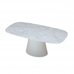 BARREL-SHAPED MARBLE BEATRICE TABLE 