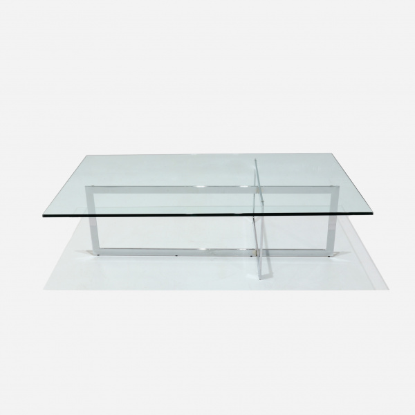 Tavolino alto in ferro e vetro Oslo design unico - Arrediorg