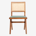 PALM CHAIR WITH UPHOLSTERED SEAT