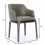 GEMMA CHAIR WITH ARMRESTS