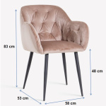 KEZIA CHAIR-QUILTED INTERIOR