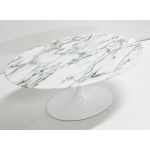 WING OVAL MARBLE COFFEE TABLE 