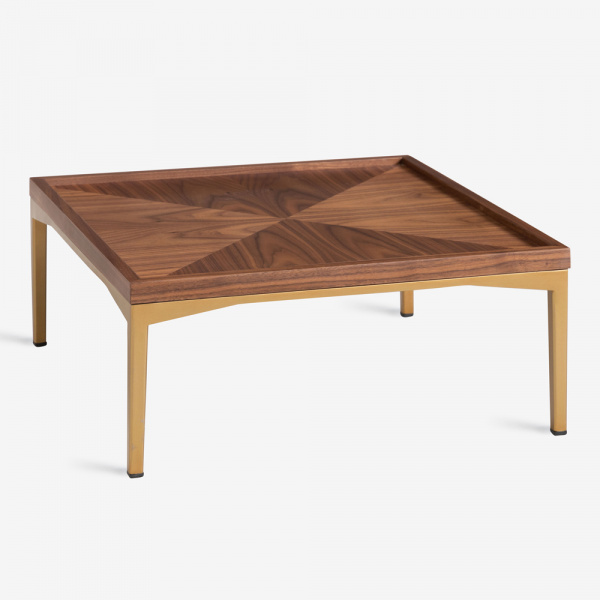 AMALIA COFFEE TABLE with wooden top