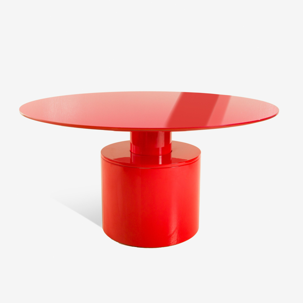 RUNDER TISCH ENERGY AUS FARBIGEM GLAS - IBFOR