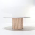 MILLERIGHE ROUND OR OVAL MARBLE TABLE