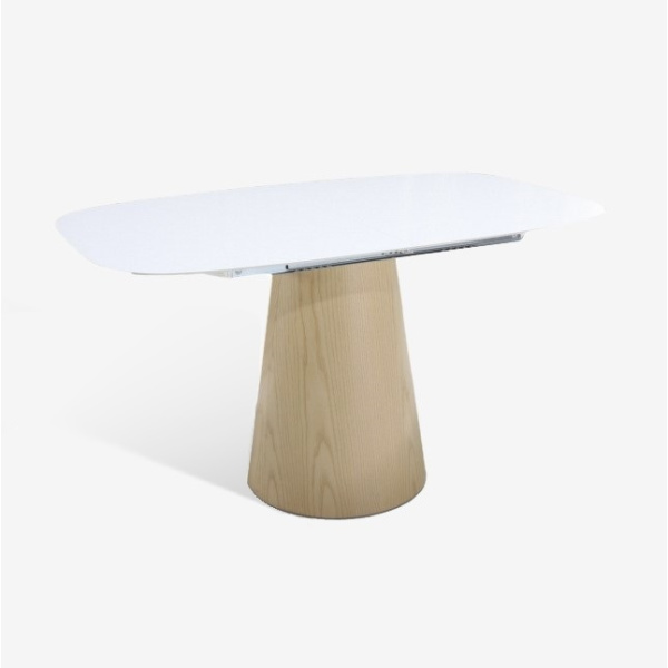 BEATRICE EXTENDABLE TABLE WITH VENEERED BASE