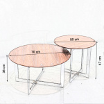 LC coffee tables set