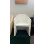 P12 ARMCHAIR IN WHITE LEATHER