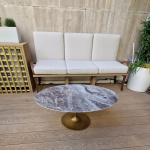 WING OVAL MARBLE COFFEE TABLE 