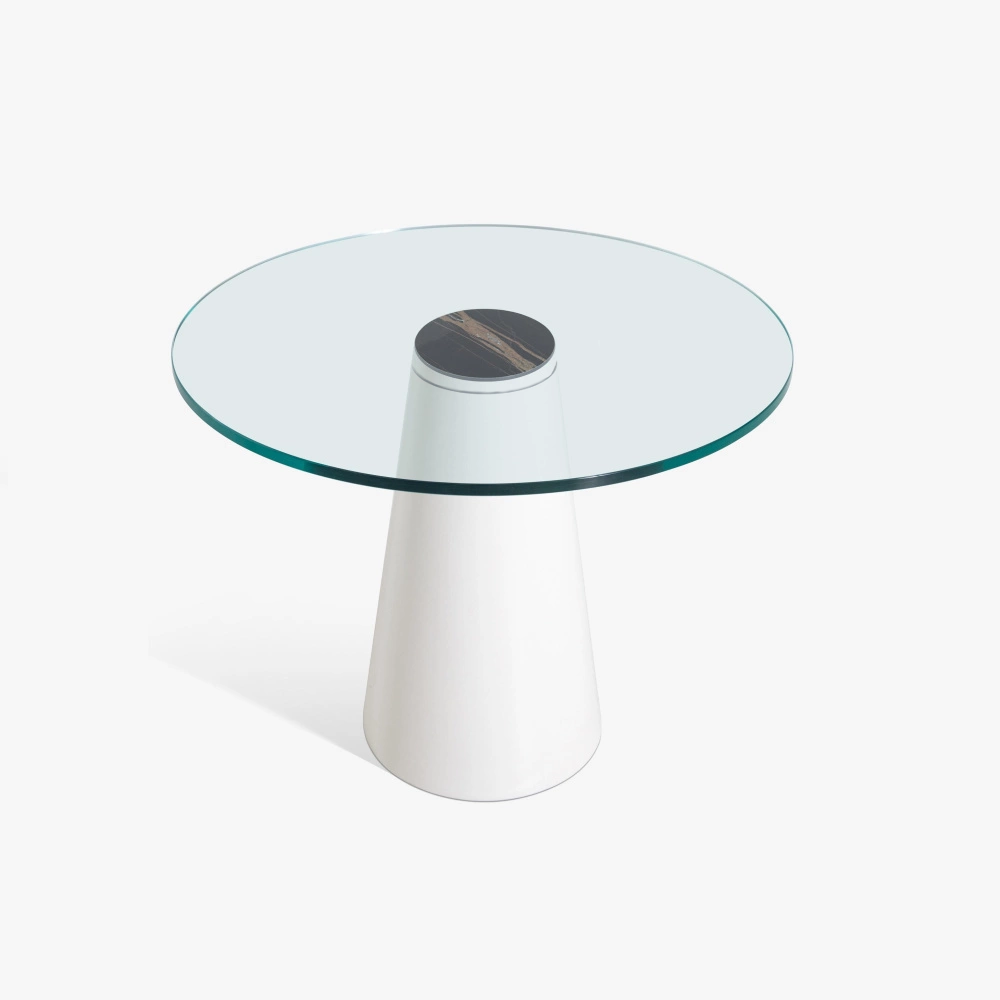 BEATRICE SIDE TABLE WITH GLASS TOP - IBFOR - Your design shop