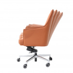 AERON OFFICE Stuhl mit orangefarbener Lederausstattung
