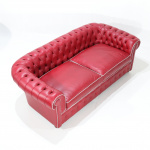SOFÁ CHESTERFIELD LARGE CON RIBETE
