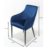 LIDIA CHAIR WITH ARMRESTS