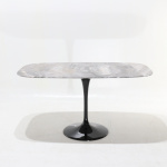 WING BARREL SHAPED TABLE IN MARBLE