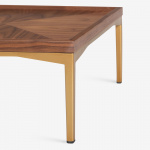 AMALIA COFFEE TABLE WITH WOODEN TOP