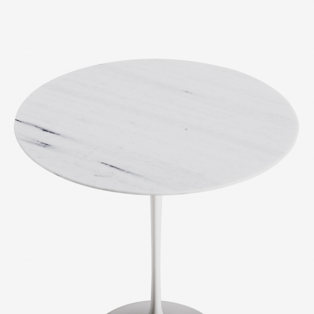 Table d'appoint marbre blanc et métal - Bagio Référence : CD_Bdc10C