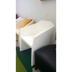 P12 ARMCHAIR IN WHITE LEATHER