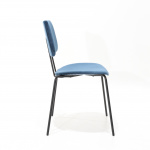 Gepolsterter ARIANNA Stuhl - Esszimmerstuhl mit Metallfuß und gepolstertem Sitz