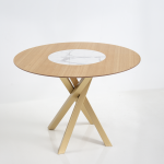 NIDO TABLE IN WOOD AND CERAMIC