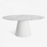 BEATRICE OUTDOOR TABLE ROUND OR OVAL TABLE WITH CERAMIC TOP