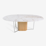 AMBER OVAL CERAMIC TABLE