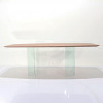 GIOTTO TABLE WITH VENEERED TOP 