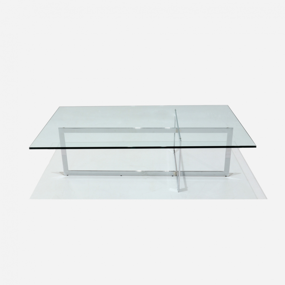 LC RECTANGULAR COFFEE TABLE IN GLASS