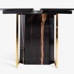 COLORADO EXTENSIBLE TABLE WITH BARREL SHAPED TOP