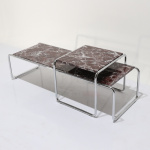 PONTE COFFEE TABLES SET IN MARBLE