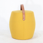 POUF BAG WITH LEATHER BELT